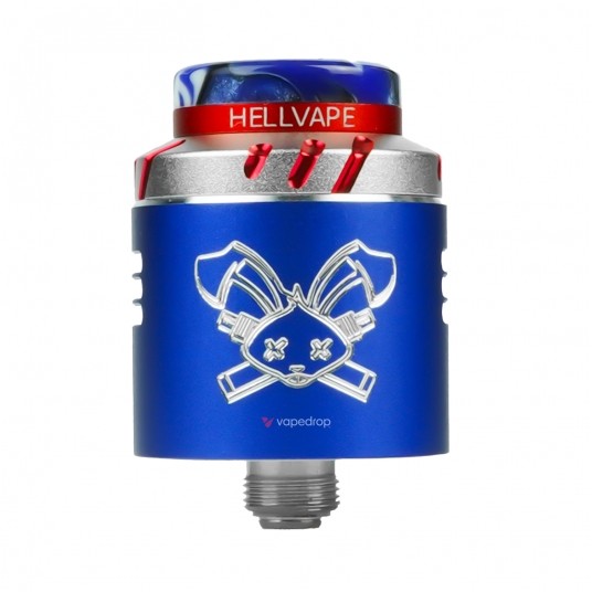 ATOMIZER HELLVAPE DEAD RABBIT SOLO RDA 6TH ANNIV EDN - BLUE SILVER -zdjęcie numer 1