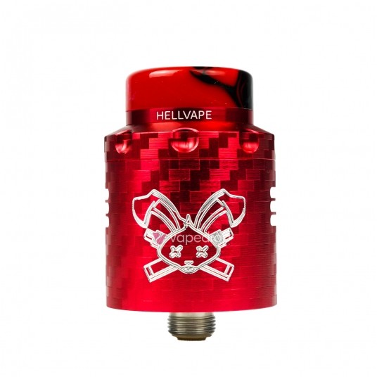 ATOMIZER HELLVAPE DEAD RABBIT V3 RDA - RED CARBON FIBER -zdjęcie numer 1