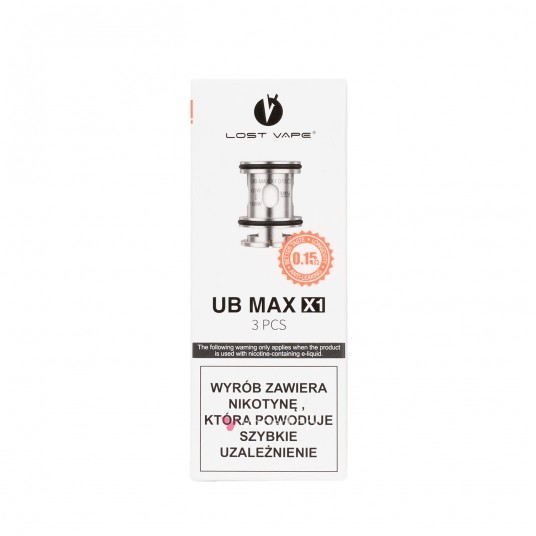 COIL LOST VAPE UB MAX X1 MESH - 0.15 OHM -zdjęcie numer 1