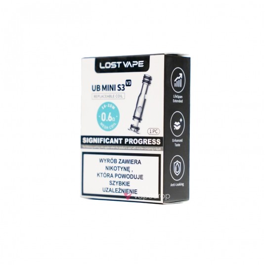 COIL LOST VAPE UB MINI S3 V3 - 0.6 OHM -zdjęcie numer 1