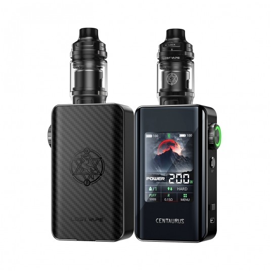 *KIT LOST VAPE CENTAURUS BT200 - BLACK CARBON -zdjęcie numer 1