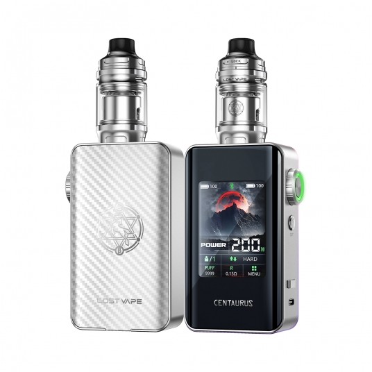 *KIT LOST VAPE CENTAURUS BT200 - SILVER CARBON -zdjęcie numer 1