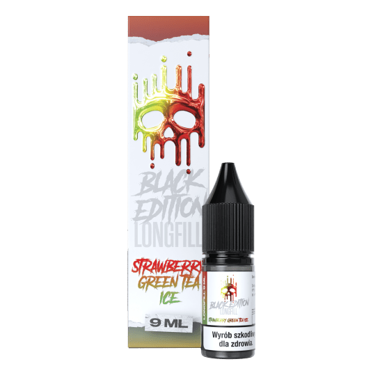 LONGFILL DARK LINE BLACK 9/10 - STRAWBERRY GREEN TEA ICE -zdjęcie numer 1