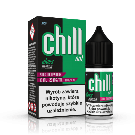 SALT TPD CHILL OUT 20MG 10ML - ALOES MALINA ICE -zdjęcie numer 1