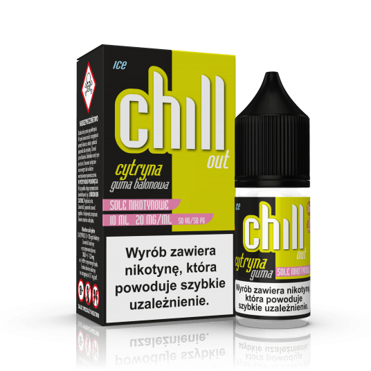 SALT TPD CHILL OUT 20MG 10ML - CYTRYNA GUMA BALONOWA ICE -zdjęcie numer 1