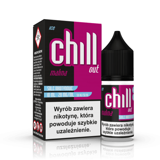 SALT TPD CHILL OUT 20MG 10ML - MALINA ICE -zdjęcie numer 1