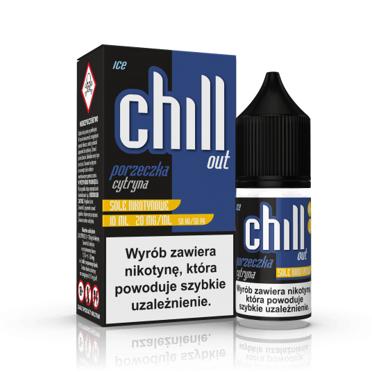SALT TPD CHILL OUT 20MG 10ML - PORZECZKA CYTRYNA ICE -zdjęcie numer 1