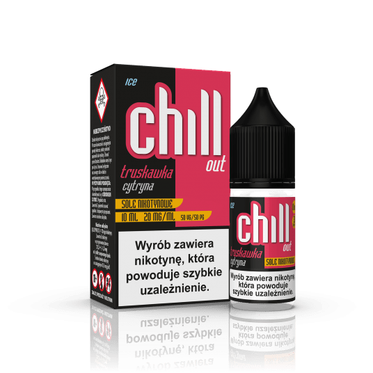 SALT TPD CHILL OUT 20MG 10ML - TRUSKAWKA CYTRYNA ICE -zdjęcie numer 1