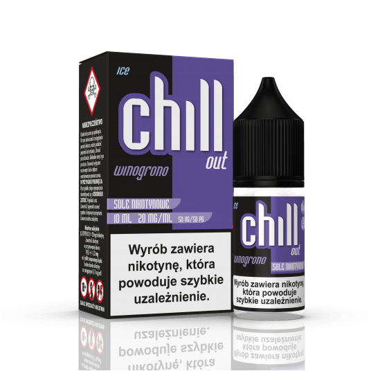 SALT TPD CHILL OUT 20MG 10ML - WINOGRONO ICE -zdjęcie numer 1