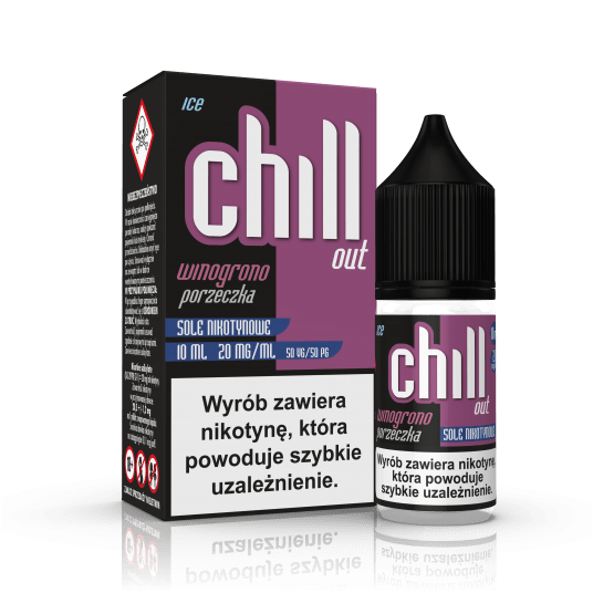 SALT TPD CHILL OUT 20MG 10ML - WINOGRONO PORZECZKA ICE -zdjęcie numer 1
