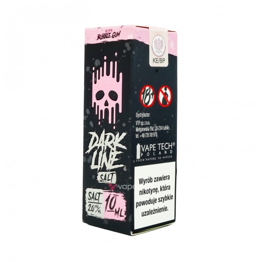SALT TPD DARK LINE 20MG 10ML - BUBBLE GUM -zdjęcie numer 1