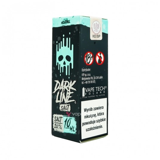 SALT TPD DARK LINE 20MG 10ML - MENTHOL -zdjęcie numer 1