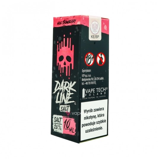 SALT TPD DARK LINE 20MG 10ML - MILK STRAWBERRY -zdjęcie numer 1