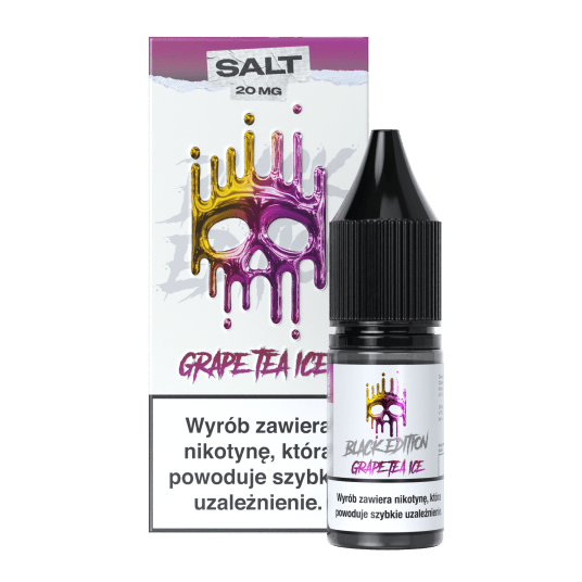 SALT TPD DARK LINE BLACK EDITION 20MG 10ML - GRAPE TEA ICE -zdjęcie numer 1