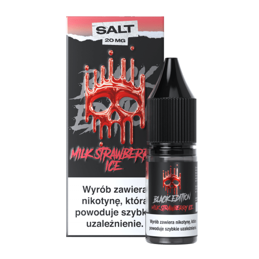 SALT TPD DARK LINE BLACK EDITION 20MG 10ML - MILK STRAWBERRY ICE -zdjęcie numer 1