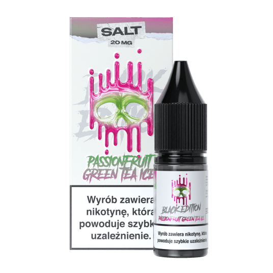 SALT TPD DARK LINE BLACK EDITION 20MG 10ML - PASSIONFRUIT GREEN TEA ICE -zdjęcie numer 1