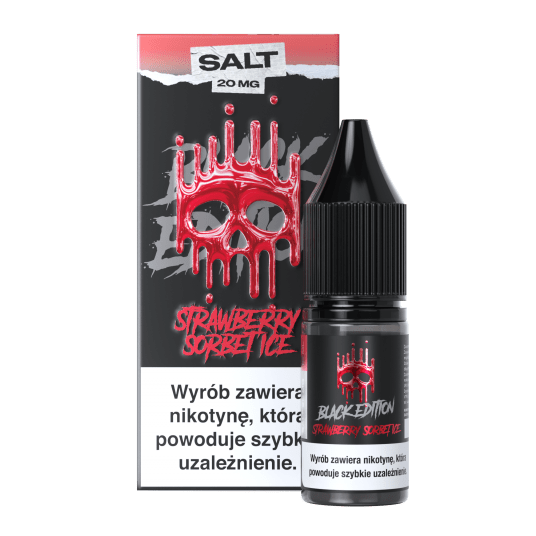SALT TPD DARK LINE BLACK EDITION 20MG 10ML - STRAWBERRY SORBET ICE -zdjęcie numer 1