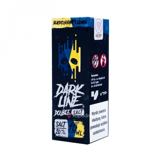 SALT TPD DARK LINE DOUBLE 20MG 10ML - BLACKCURRANT X LEMON -zdjęcie numer 1