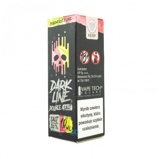 SALT TPD DARK LINE DOUBLE 20MG 10ML - DRAGONFRUIT X LIME -zdjęcie numer 1