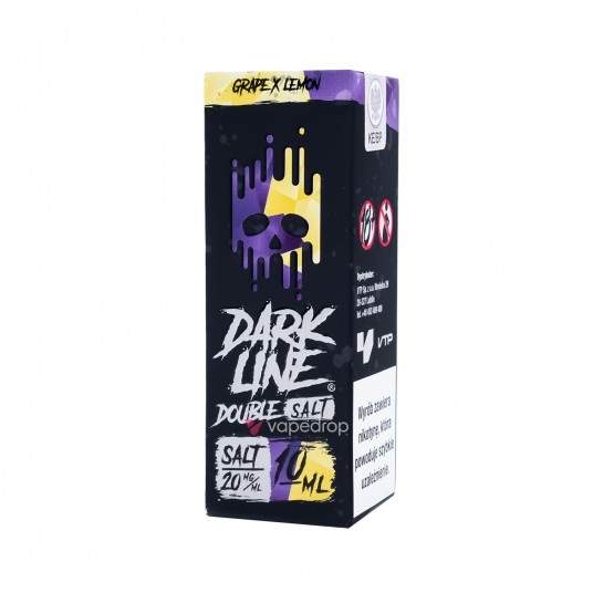 SALT TPD DARK LINE DOUBLE 20MG 10ML - GRAPE X LEMON -zdjęcie numer 1