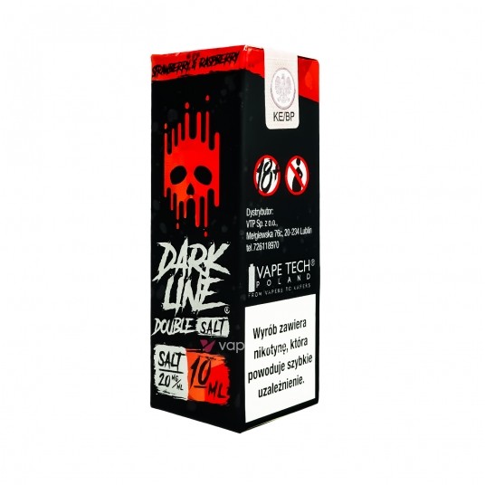 SALT TPD DARK LINE DOUBLE 20MG 10ML - STRAWBERRY X RASPBERRY -zdjęcie numer 1