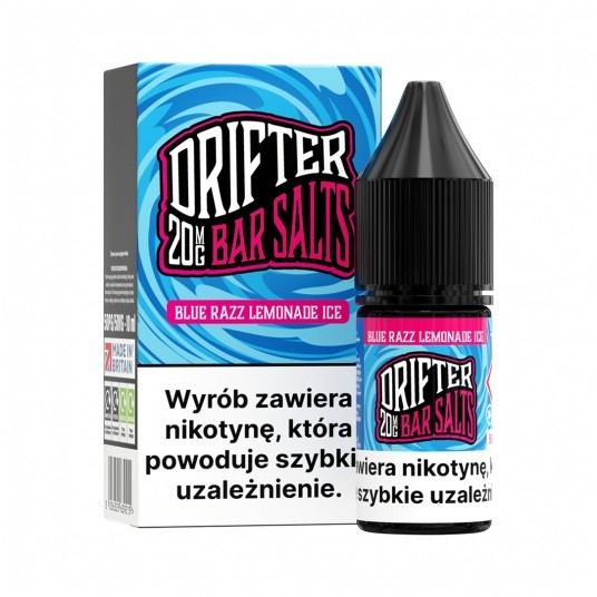 SALT TPD DRIFTER SALTS 20MG 10ML - BLUE RAZZ LEMONADE ICE -zdjęcie numer 1