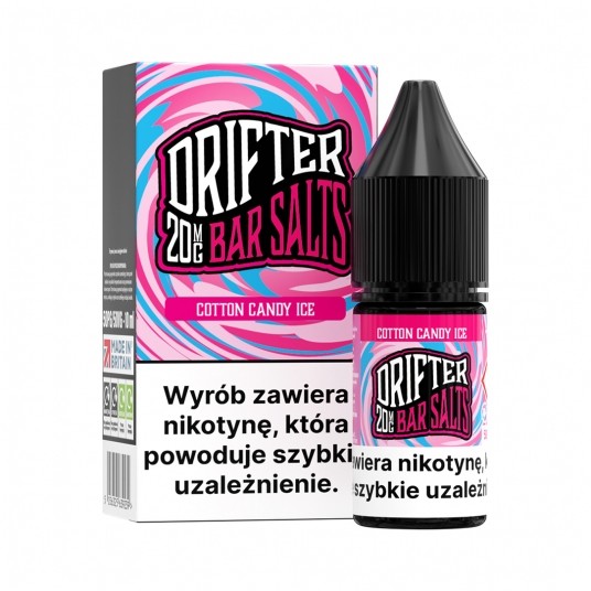 SALT TPD DRIFTER SALTS 20MG 10ML - COTTON CANDY ICE -zdjęcie numer 1