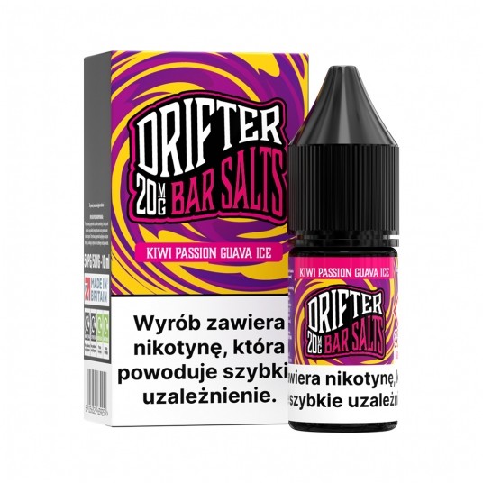 SALT TPD DRIFTER SALTS 20MG 10ML - KIWI PASSION GUAVA ICE -zdjęcie numer 1