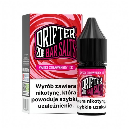SALT TPD DRIFTER SALTS 20MG 10ML - SWEET STRAWBERRY ICE -zdjęcie numer 1