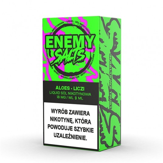 SALT TPD ENEMY SALTS 18MG 9ML - ALOES LICZI -zdjęcie numer 1
