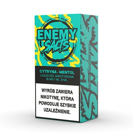 SALT TPD ENEMY SALTS 18MG 9ML - CYTRYNA MENTHOL -zdjęcie numer 1
