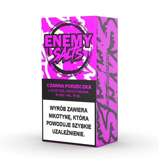 SALT TPD ENEMY SALTS 18MG 9ML - CZARNA PORZECZKA -zdjęcie numer 1