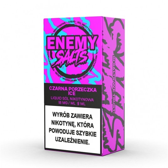 SALT TPD ENEMY SALTS 18MG 9ML - CZARNA PORZECZKA ICE -zdjęcie numer 1