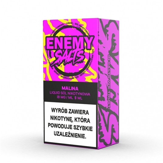 SALT TPD ENEMY SALTS 18MG 9ML - MALINA -zdjęcie numer 1