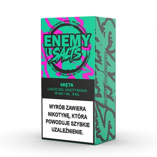 SALT TPD ENEMY SALTS 18MG 9ML - MIĘTA -zdjęcie numer 1