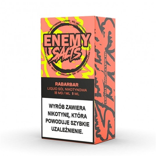 SALT TPD ENEMY SALTS 18MG 9ML - RABARBAR -zdjęcie numer 1