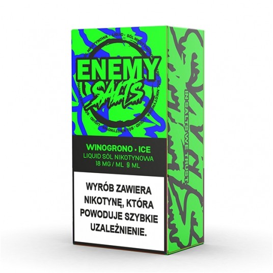 SALT TPD ENEMY SALTS 18MG 9ML - WINOGRONO ICE -zdjęcie numer 1