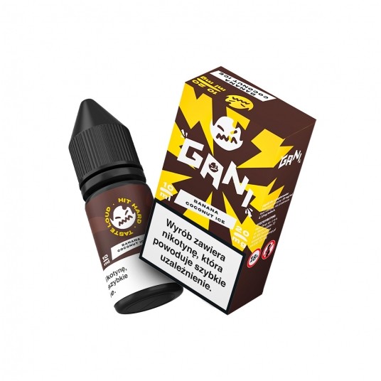 SALT TPD GANI 20MG 10ML - BANANA COCONUT ICE -zdjęcie numer 1