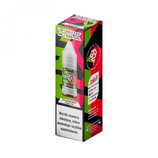 SALT TPD GAS 20MG 10ML - RASPBERRY KIWI ICE -zdjęcie numer 1