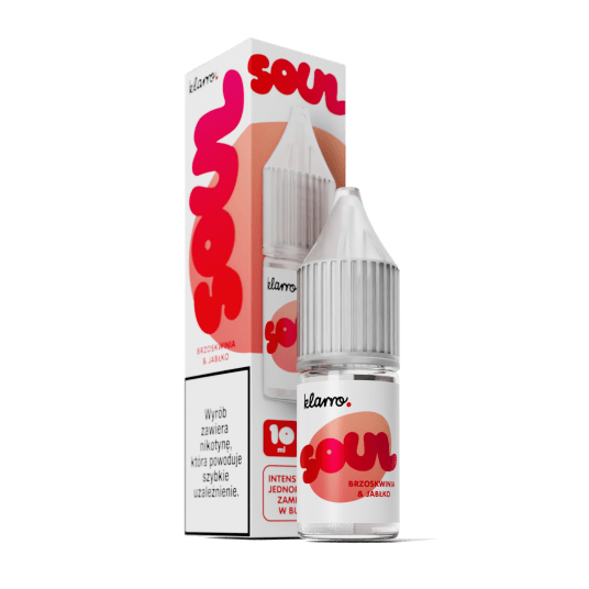 SALT TPD KLARRO SOUL 20MG 10ML - BRZOSKWINIA & JABŁKO -zdjęcie numer 1