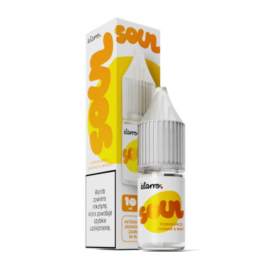 SALT TPD KLARRO SOUL 20MG 10ML - POMARAŃCZA, ANANAS & MANGO -zdjęcie numer 1
