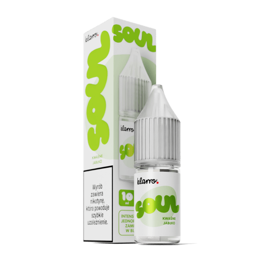 SALT TPD KLARRO SOUL 20MG 10ML - ZIELONE JABŁKO (KWAŚNE JABŁKO) -zdjęcie numer 1