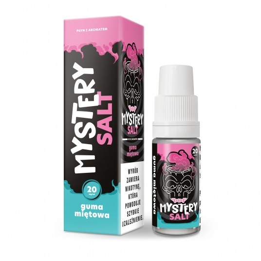 SALT TPD MYSTERY SALT 20MG 10ML - GUMA MIĘTOWA -zdjęcie numer 1