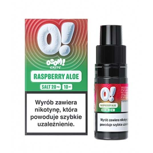 SALT TPD OSOM! 20MG 10ML - RASPBERRY ALOE -zdjęcie numer 1