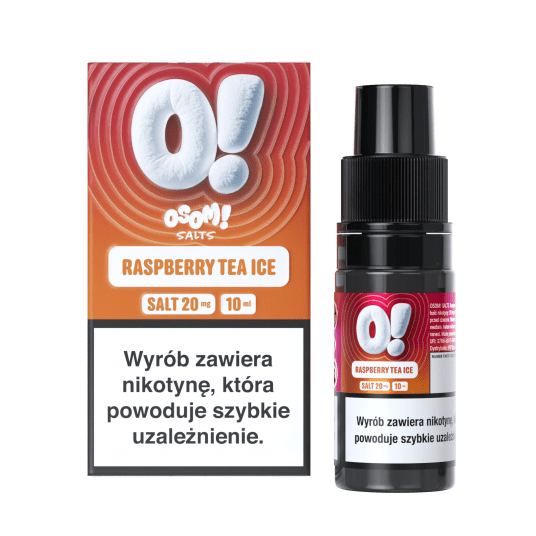 SALT TPD OSOM! 20MG 10ML - RASPBERRY TEA ICE -zdjęcie numer 1