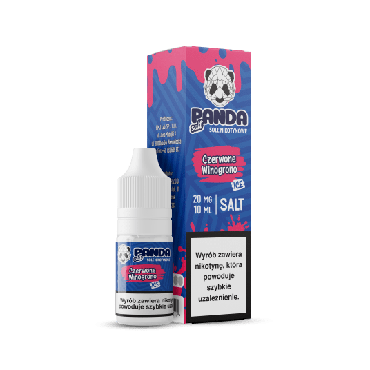 SALT TPD PANDA 20MG 10ML - CZERWONE WINOGRONO ICE -zdjęcie numer 1