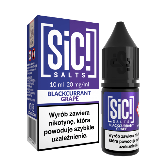 SALT TPD SIC! DUPLEX 20MG 10ML - BLACKCURRANT GRAPE -zdjęcie numer 1
