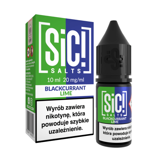 SALT TPD SIC! DUPLEX 20MG 10ML - BLACKCURRANT LIME -zdjęcie numer 1