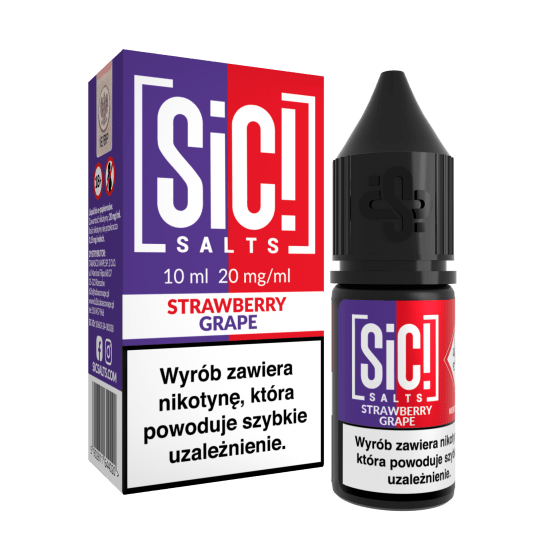 SALT TPD SIC! DUPLEX 20MG 10ML - STRAWBERRY GRAPE -zdjęcie numer 1