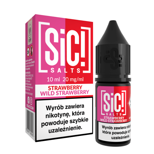 SALT TPD SIC! DUPLEX 20MG 10ML - STRAWBERRY WILD STRAWBERRY -zdjęcie numer 1